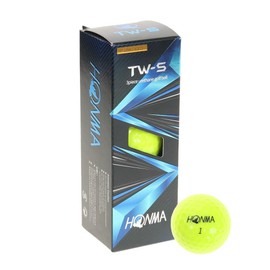 HONMA TOURWORLD TW-S Ball TW-S 2021 YE Sleeves (3 Pack) (Yellow/FF/Men's, Lady's)