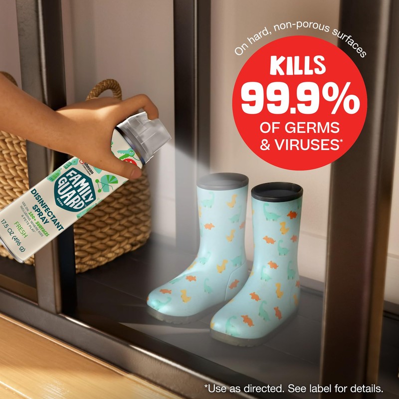 FamilyGuard Disinfectant Spray Aerosol, Antibacterial & Sanitizing Spray, Use on