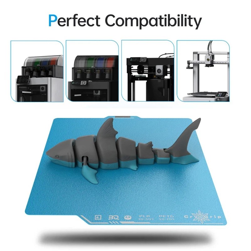 BIQU CryoGrip Pro Frostbite Doublesided Build Plate 257x257mm BambuLab P1P