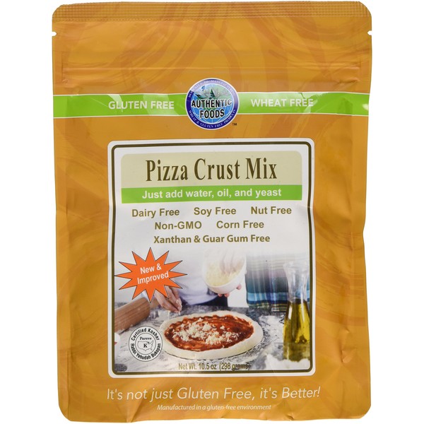 Authentic Foods Gluten Free Pizza Crust Mix, 10.5 Ounce (298 grams)