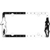 Cruiser Accessories 19000 Angel & Devil License Plate Frame, Black/White