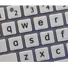 English US Large Lettering (Lower CASE) Non-Transparent Keyboard Decals Black,