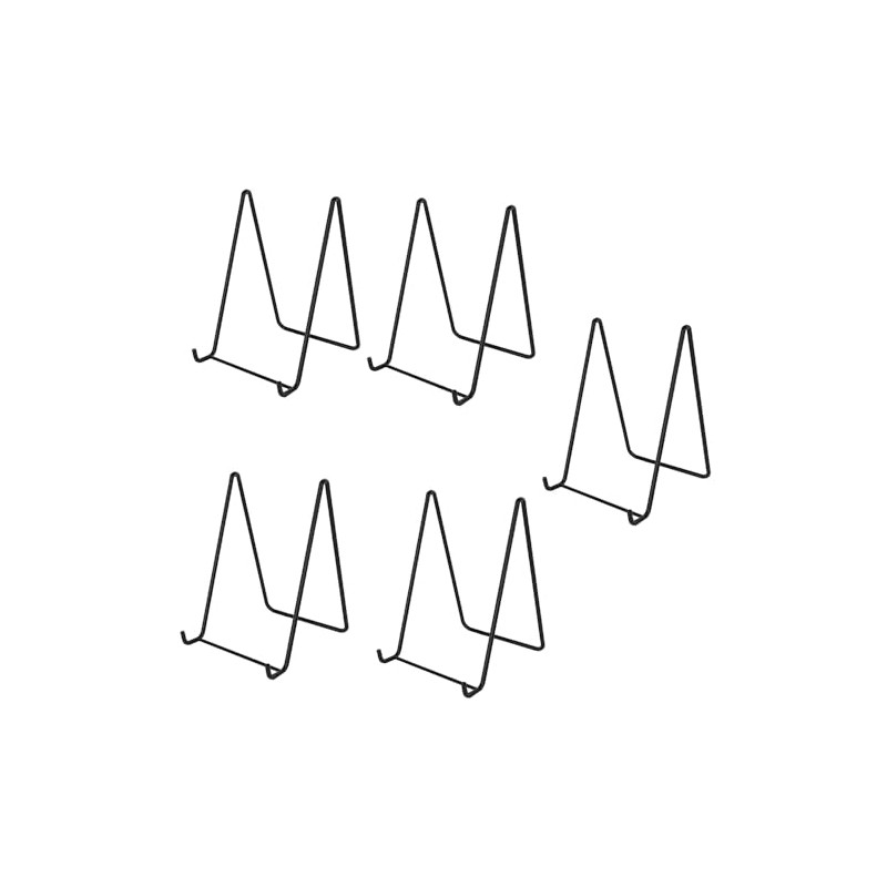 5 Pack Plate Display Stands, Metal Plate Holder, 9*13*15cm, Picture