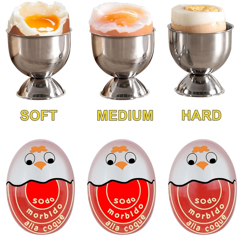 GZkushi 2 pieces egg timer for cooking, reusable timer egg
