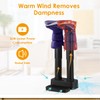 COSTWAY Electric Shoe Dryer, Double Free-Retractable Drying Tubes, ETL Certified,