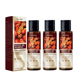 Champú para el crecimiento del cabello con aceite de batana 3 piezas, champú natural para la pérdida del cabello para adelgazar el cabello