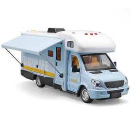 NOVAFUSION Toy Campers for Kids, Die Cast Metal RV Toy with Light and Sound, Ages 3-8 (Blue)
