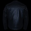 Milwaukee Leather Men's Premium Leather Motorcycle Scooter Jacket with Air