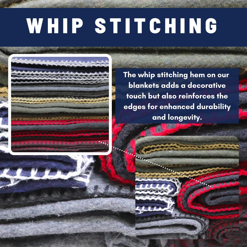 M MCGUIRE GEAR Heavy Duty Wool Blanket, Survival, Emergency, and