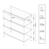 Aquiver 4-Tier Acrylic Shoe Rack - Shoe Rack Organizer -