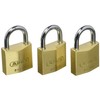 ABUS 65/30 Brass Padlock 30 mm Pack of 3 35118