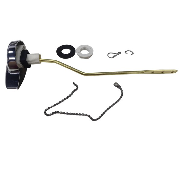 OPTFH-001 Toilet Flush Hnadle Replacement, Angle Mount Toilet Handle Replacement