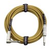 GLS Audio (5) GLS Audio 15 ft Instrument Cable, Yellow/Brown