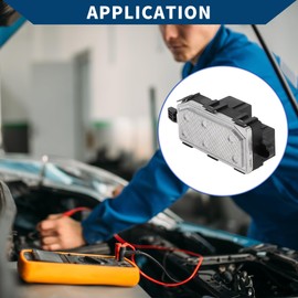 Hihaha No.6G9T19E624FA HVAC Blower Motor Resistor for Ford Escape Dl Ug 2014-2019 Heater Blower Resistor Metal ABS 1 Pcs Black