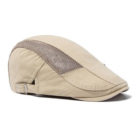 JAOAJ Mens Flat Cap Cotton Newsboy Cap Vintage Style Ivy Hat Beret Hat,Gatsby Driving Cap for Men