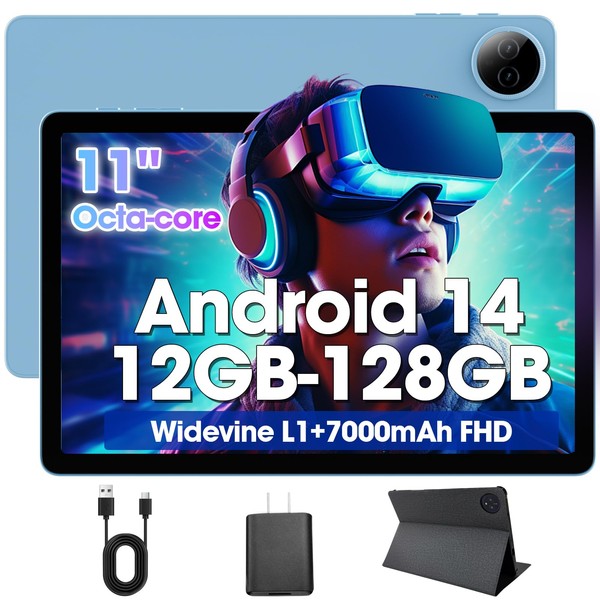 2025 Android 14 Tablet 11 inch Gaming Tablets,MediaTek Helio Octa-Core