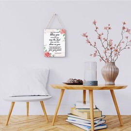 Inspirational Bible Verses Numbers 6:24-26 Wall Decor Scripture Wall Art Christian Wall Art Decor Prayer Room Decor Religious Gifts, Wooden Sign for Home Office Nursery Bathroom Decoration 8x10 Inches