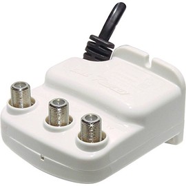 2 Way MATV Booster Amplifier/Splitter F Type