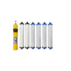 IPW Industries Inc. Annual Filter Set Compatible to Hydrotech 41400008/41400009 Replacement Reverse Osmosis Water Filter Cartridge Set w/Compatible 33001033-50 GPD Membrane Filter Set