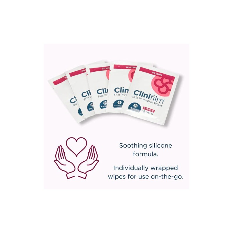 Clinifilm Skin Protective Barrier Wipes, 30 piece.