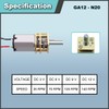 JYUDAUFU 2 Pcs GA12-N20 Micro Gear Motor DC 3-12 V