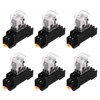 MECCANIXITY 6Pcs AC 110V Electromagnetic Power Relay, 8-Pin 5A Power