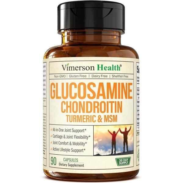 Vimerson Health Glucosamine Chondroitin MSM Turmeric Joint Support 90 Caps