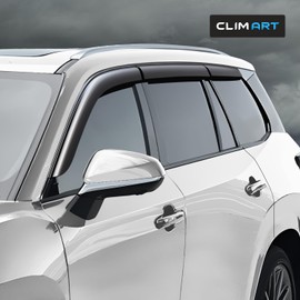 CLIM ART Incredibly Durable Rain Guards for Lexus TX 2024-2025, Original Tape-on Window Deflectors, Vent Deflector, Window Visors, Car Accessories, 6 pcs. - 524396
