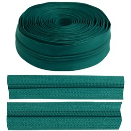 AERZETIX - C62591-5m Zipper/Spiral No. 3 without Slider - Colour: Navy Green - Nylon - Protective Cover for Clothing Cushion Skirt Dress Leather Goods Jeans Decoration
