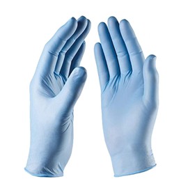 Vivid Nitrile Blue Medical Grade Non-Sterile Exam Gloves – Non-Latex, Powder, Rubber Free – for Dental, Medical, Food Handling, Automotive, Art, Craft, Home Use – 200 Count, Size Large, PureCare