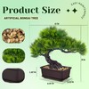 Der Rose 8'' Artificial Bonsai Tree Small Fake Potted Plants