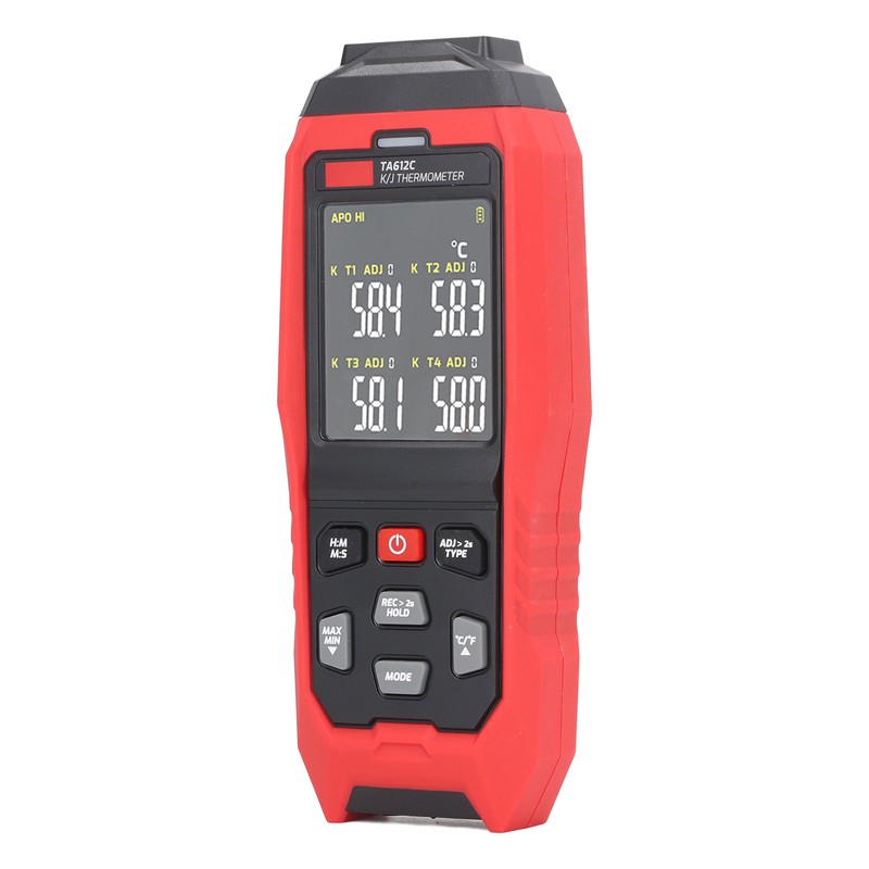 K Type Thermocouple Thermometer 4 Channel Accurate Measurement Digital Contact