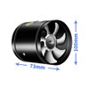 Round Inline Booster Duct Fan Exhaust Ventilation Fan with Low