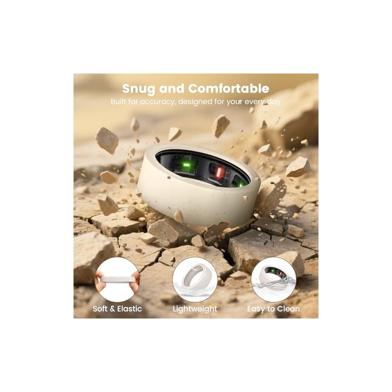 Ultra-Thin Silicone Cover for Oura Ring - 4 Pack