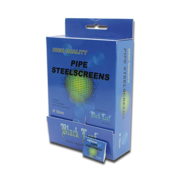 Black Leaf Set of 5 Steel Sieves Diameter 15 mm