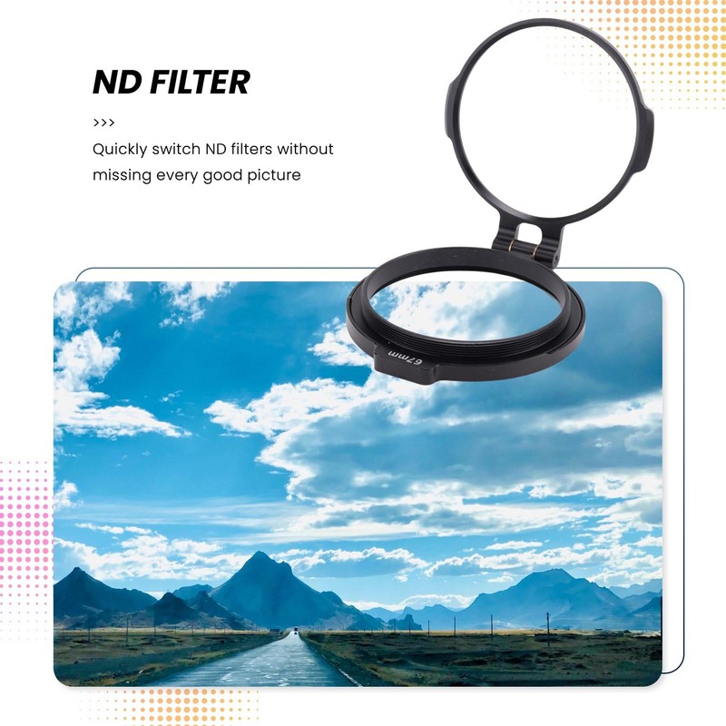 Peakloong ND Quick Release Switch Bracket Lens Filter for DSLR