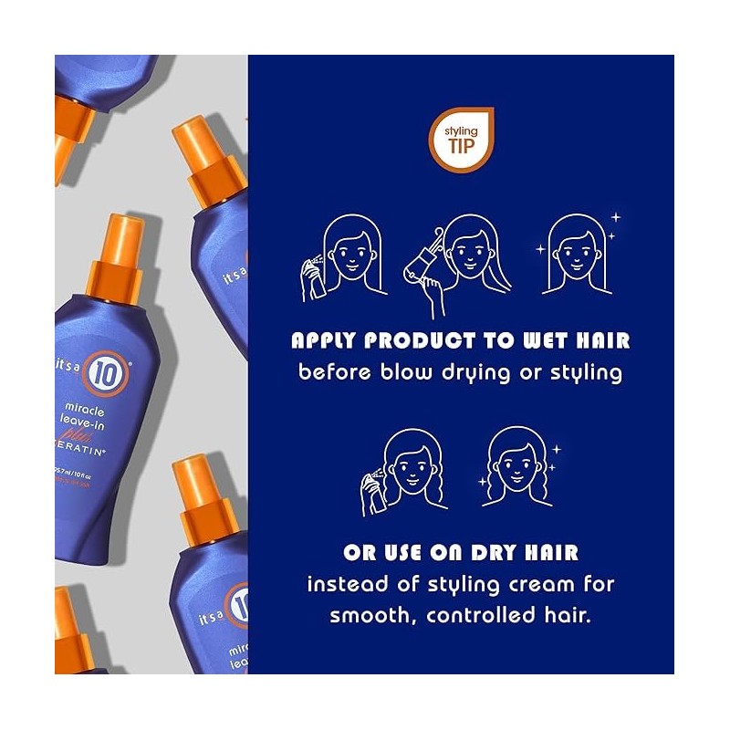 It's A 10 Miracle Leave-In Plus Keratin 10 Oz