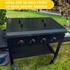 HECASA Griddle Hard Top Lid Black Grill Cover with Handle