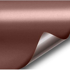 VViViD Gloss Metallic Chrome Adhesive Craft 12" x 30" Vinyl Roll for Cricut, Silhouette & Cameo Including Oracal 12" x 12" Transfer Paper (Satin Chrome Rose Gold)
