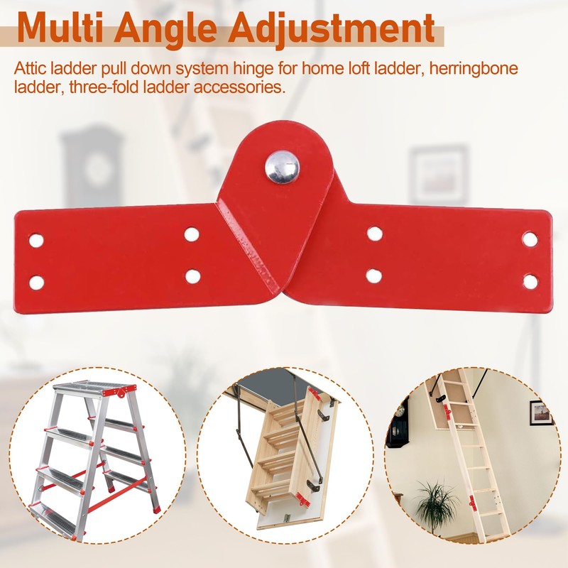 Attic Ladder Hinge for Ladder Pull Down System, Step Attic