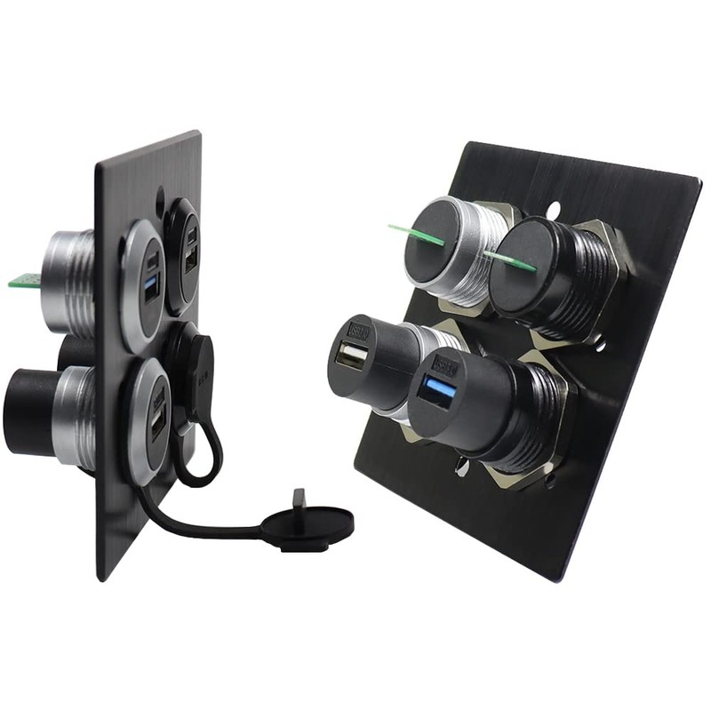 PENGLIN 2Pack USB 3.0 Panel Mount Coupler, USB Pass Through