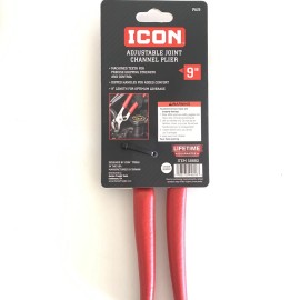 Icon Professional 9in. Water Pump Adjustable Pliers Comfort Grips PAJ9 58882