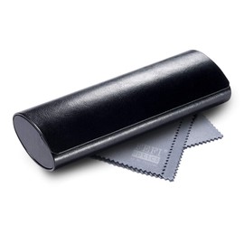 FEFI - Elegant classic hard case glasses case with magnetic closure, black