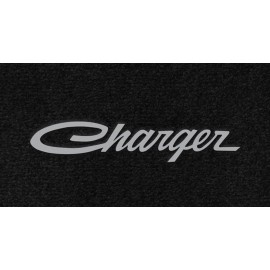 LLOYD MATS New! 1966-2010 Dodge Charger Black Carpet Floor Mats Embroidered Script Logo Set - 1966 - 1967