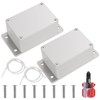 Pack of 2 Waterproof Junction Boxes, Surface-Mounted Waterproof IP65, Electronic
