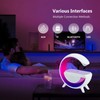 LED Table Lamp with Wireless Charger, RGB Color Changing Ambient