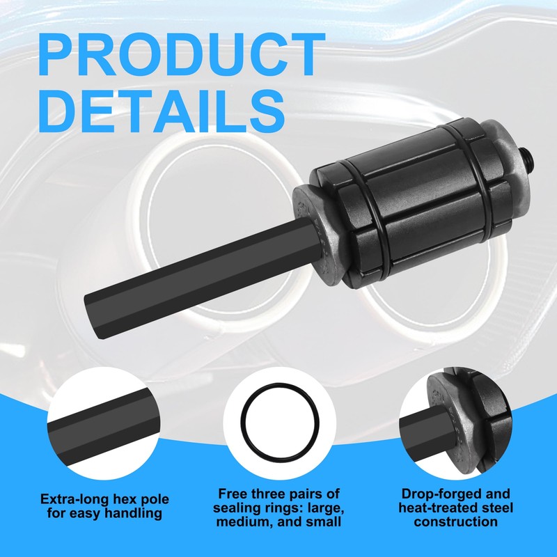 3 Pcs Tail Pipe Expander Kit (1-1/8" to 3-1/2") for