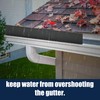 Pearwow Gutter Valley Splash Guard,Aluminum Rain Diverter Roofing Gutter Splash
