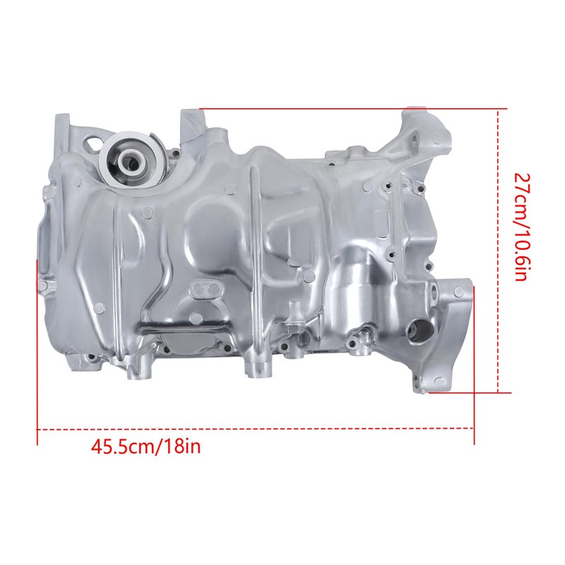 WFLNHB Engine Oil Pan Sump with Drain Plug Replacement for