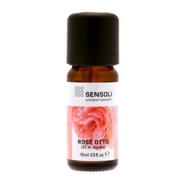 SENSOLI Rose Otto 3% Dilution in Jojoba Oil 10ml - Pure and Natural Pre-Blended Rose Otto Essential Oil for Skin Care and Massage